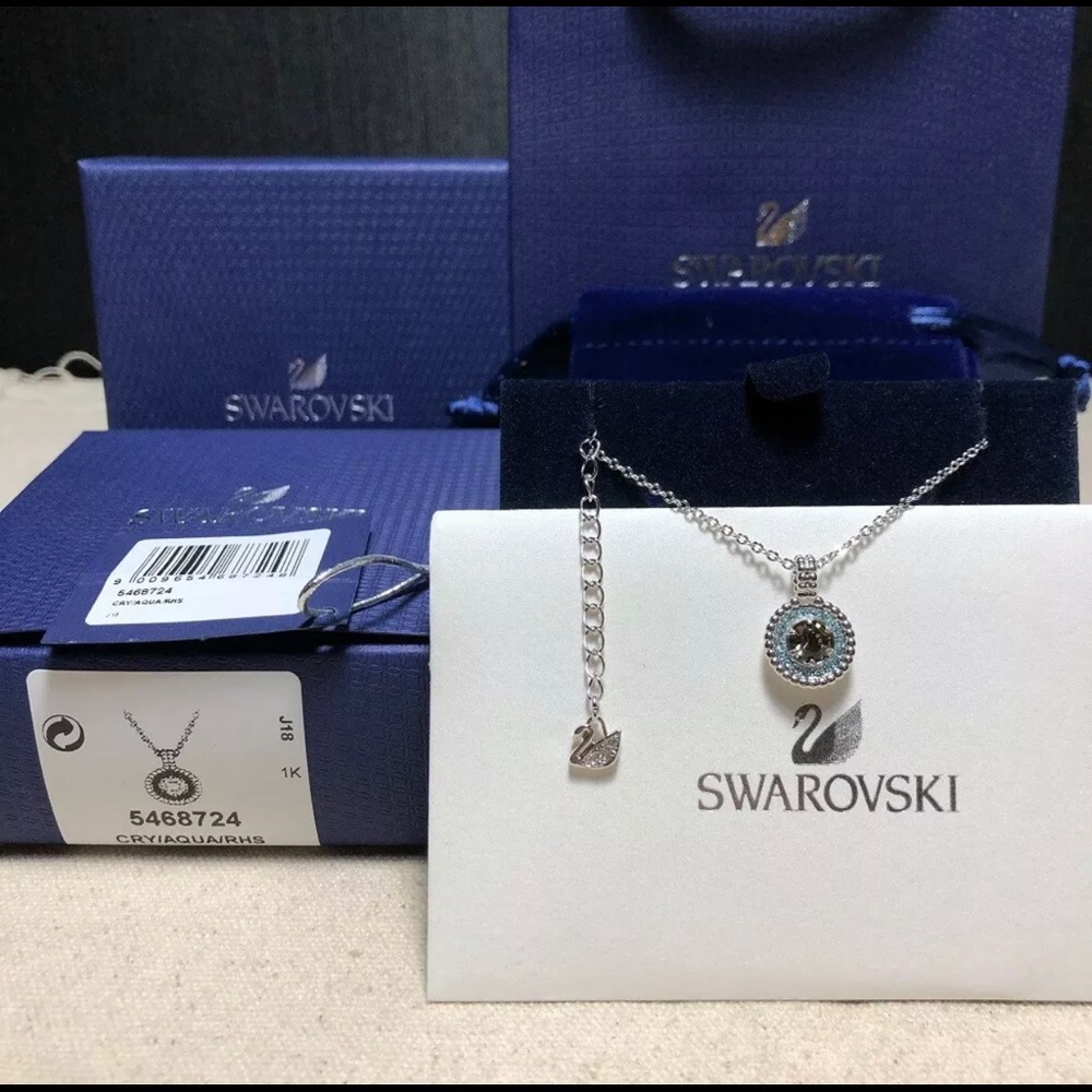 SWAROVSKI DUO PENDANT NECKLACE